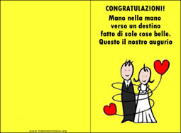 Biglietto matrimonio