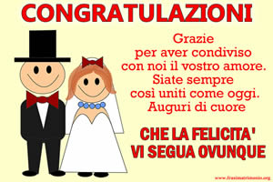 Frasi Matrimonio da dedicare