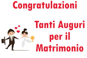 Auguri per il Matrimonio