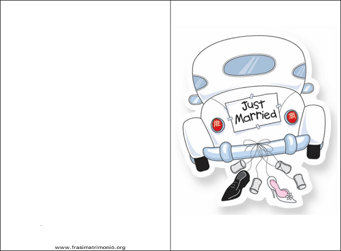 Biglietto matrimonio divertente