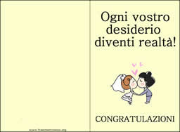 Auguri matrimonio