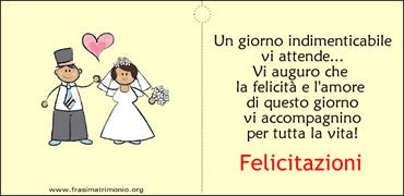 Biglietti Matrimonio